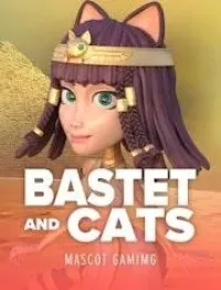 bastet and cats slot logo